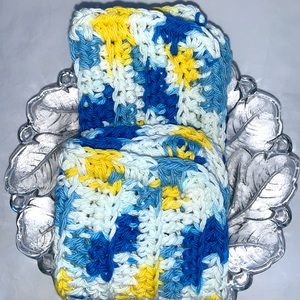 Hand Crafted Crocheted All Purpose 100% Cotton Wash or Dish Cloths